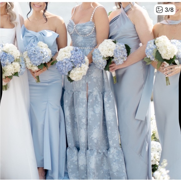 V. Chapman Lucetta Dress in Denim Blue Windsor Size 6 - Picture 2 of 8